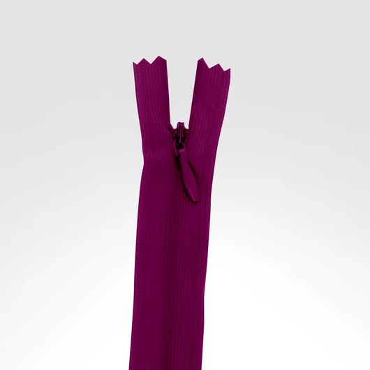 Rejtett cipzár 40 cm lila