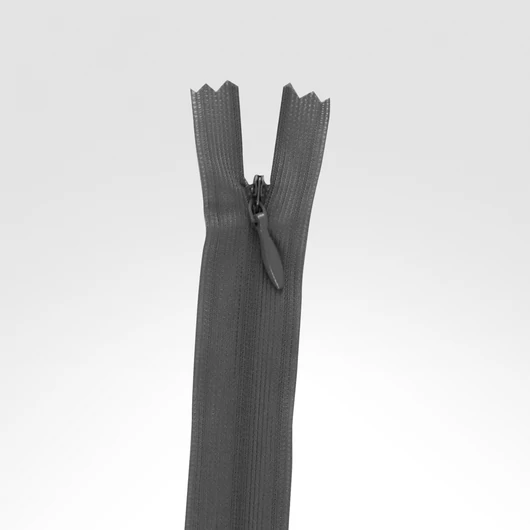 Rejtett cipzár 35 cm szürke