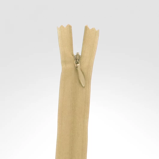 Rejtett cipzár 45 cm drapp