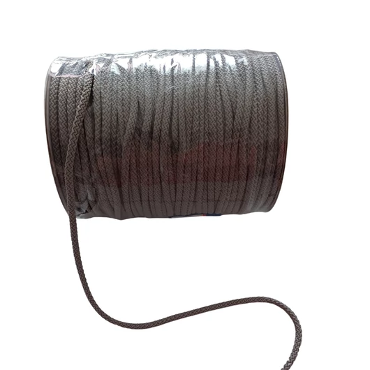 Kevert szálas szövött zsinór, világos szürke