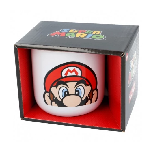 KERÁMIA REGGELIZŐ BÖGRE 415 ML AJÁNDÉKDOBOZBAN SUPER MARIO