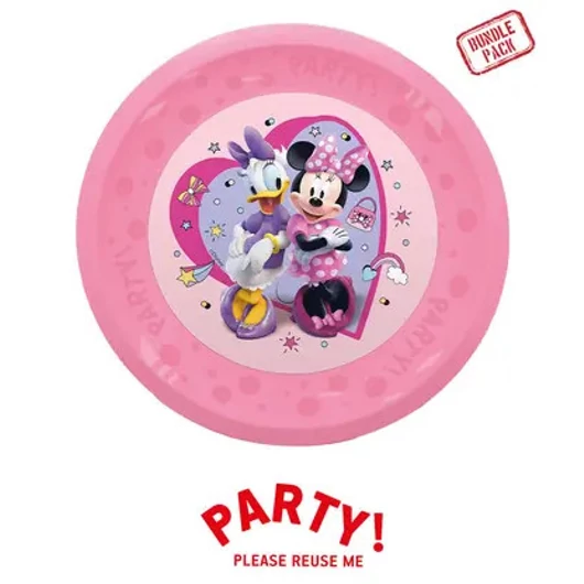 4db újrafelhasználható partitányér 21cm ΜΙΝΝΙΕ JUNIOR DISNEY