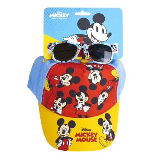 Mickey Egér baseball sapka + napszemüveg szett