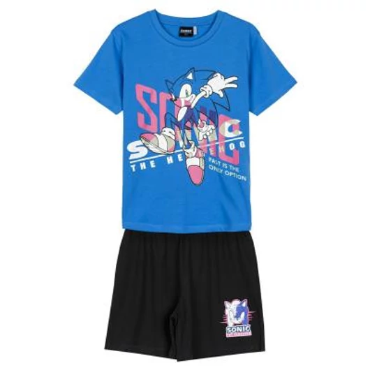 Sonic gyerek rövid pizsama 100% pamut - 164