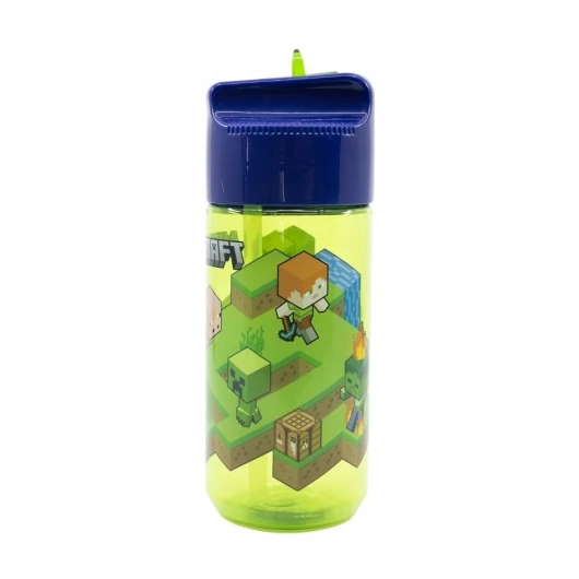 Minecraft Gyerek Szívószálas kulacs 430ML