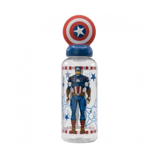 3D MŰANYAG PALACK 560 ML AVENGERS - AMERIKA KAPITÁNY