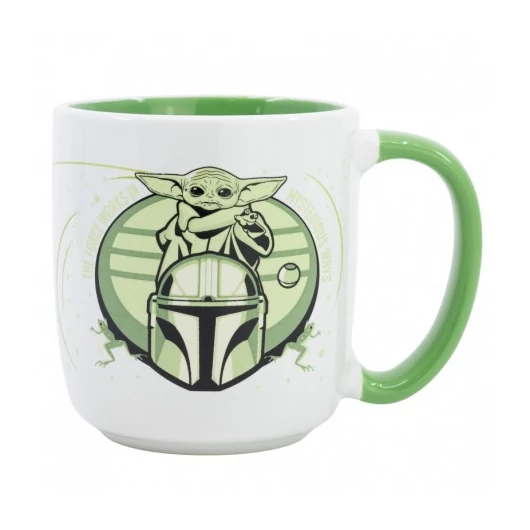 Kerámia bögre díszdobozban 390ML - Grogu Mandalorian