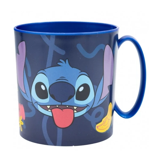 Stitch mikrózható műanyag bögre - 265 ml