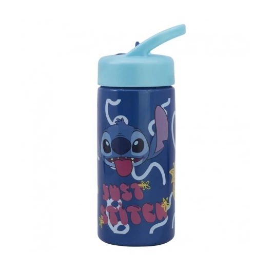 MŰANYAG SZÍVÓSZÁLAS PALACK 410 ML STITCH
