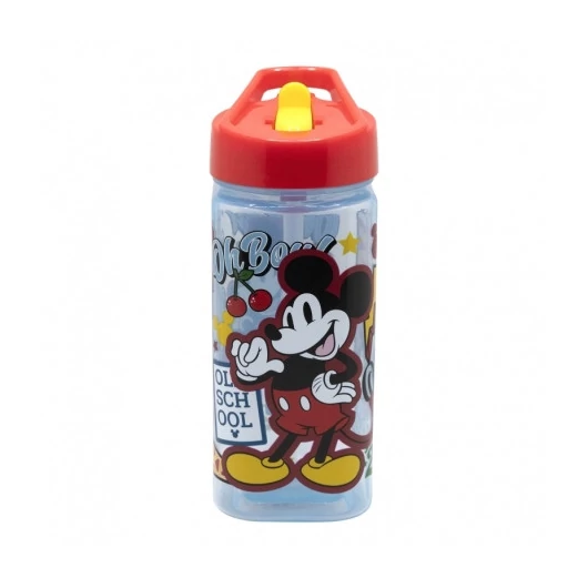 Mickey egér Prémium keményfalú szívószálas kulacs gyerekeknek - 510ML