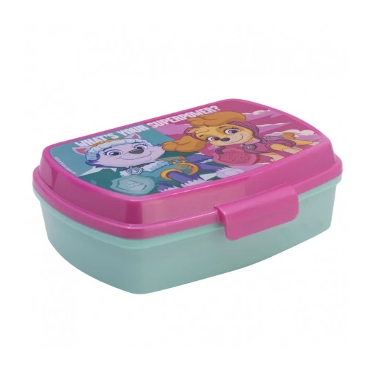 Mancs Őrjárat csajos csapat egyrekeszes szendvics doboz gyerekeknek