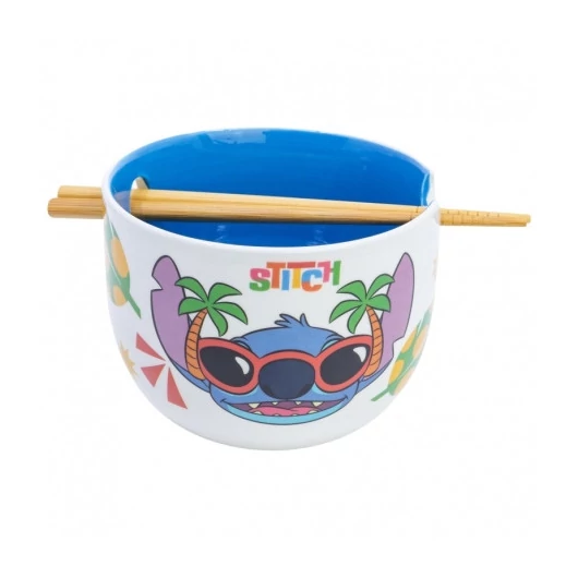 Stitch Ramen tál evőpálcikákkal - ajándékdobozban