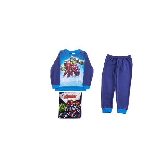 Vastag pamut gyerek pizsama - Bosszúállók - sötétkék-kék - 116