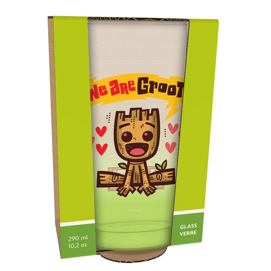 Baby Groot prémium üveg pohár - 290ml