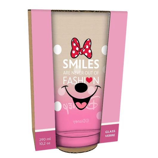 Minnie egér prémium üveg pohár - 290ml