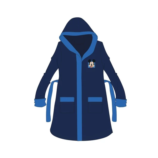 Disney Mickey egér kapucnis pamut köntös gyerekeknek - sötétkék - 104-110