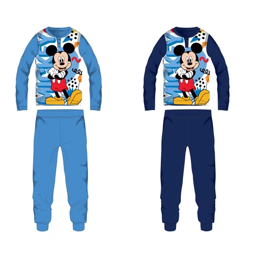 Disney Mickey egér jersey pamut pizsama - világoskék - 104