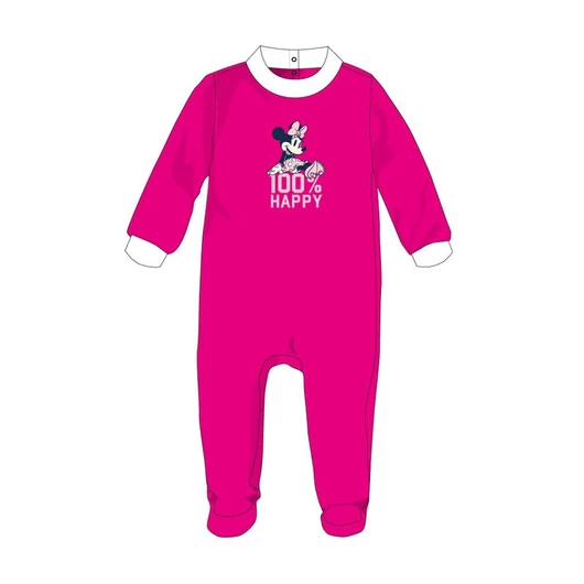Disney Minnie egér baba velúr rugdalózó - pink - 3-6 hónapos babának