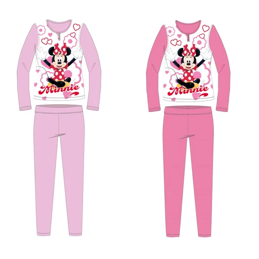 Disney Minnie egér jersey pamut pizsama - rózsaszín - 128