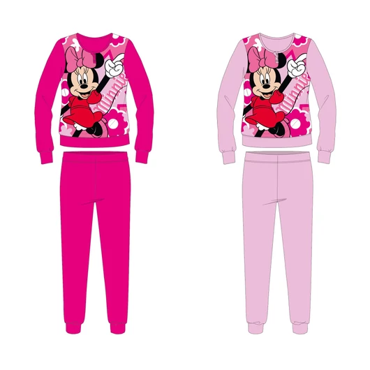 Disney Minnie egér pamut flanel gyerek pizsama - pink - 104