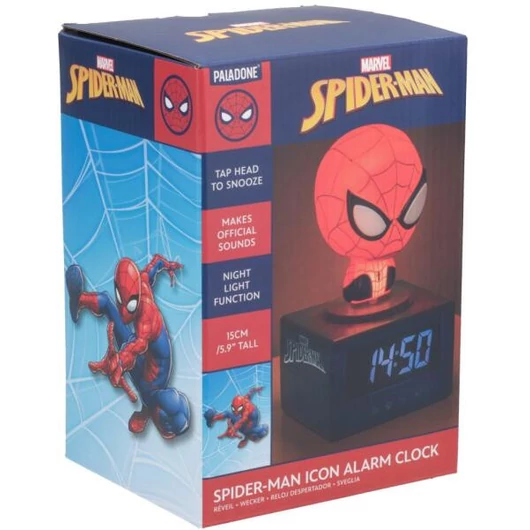 Pókember digitális ébresztőóra + éjjeli fény – Marvel