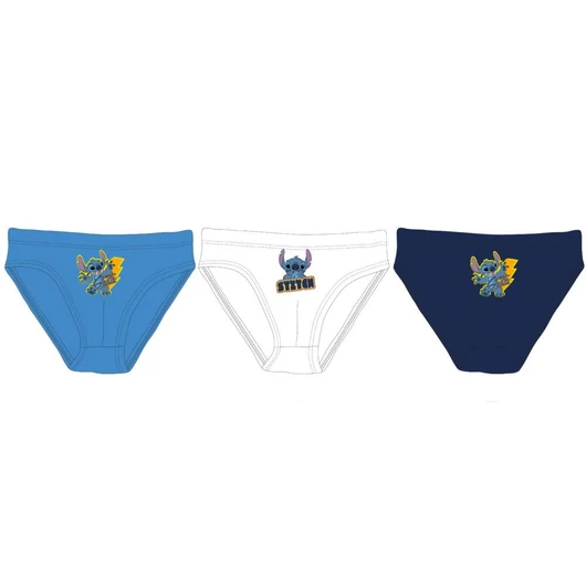 Stitch kisfiú alsó - 3 darabos pamut alsó - 110-116