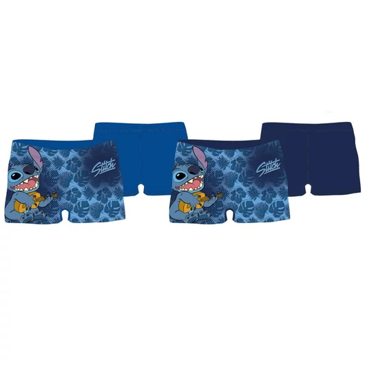Stitch kisfiú fürdő boxer - sötétkék - 128