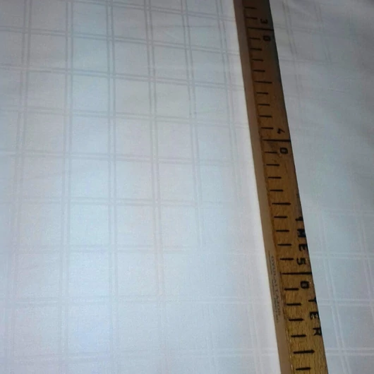 Pamut damaszt, fehér, kockás, 280 cm széles