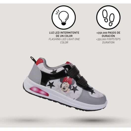 Disney Minnie Star LED villogó, világító utcai cipő 28