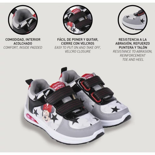 Disney Minnie Star LED villogó, világító utcai cipő 31