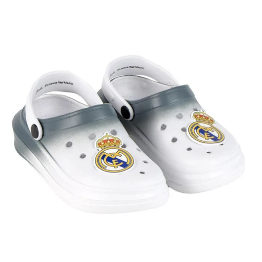 Real Madrid Coat of Arms White gyerek papucs, clog 30/31