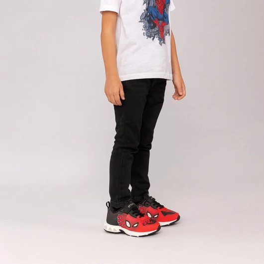 Pókember Red Vibe LED villogó, világító utcai cipő 30