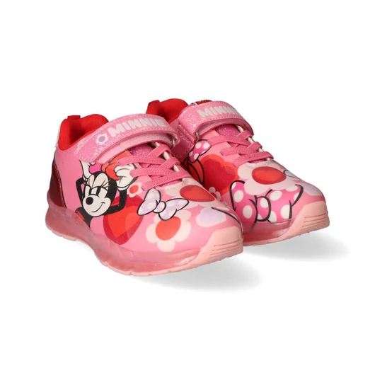 Disney Minnie Red Flowers LED villogó, világító utcai cipő 25