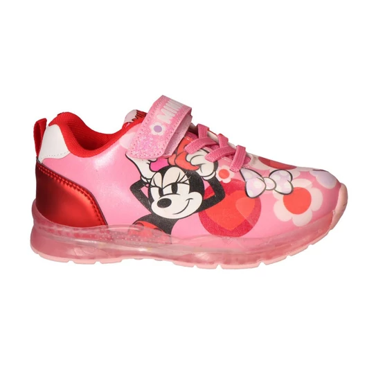 Disney Minnie Red Flowers LED villogó, világító utcai cipő 26