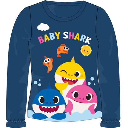 Baby Shark Fun Blue gyerek hosszú ujjú póló 4 év / 104 cm