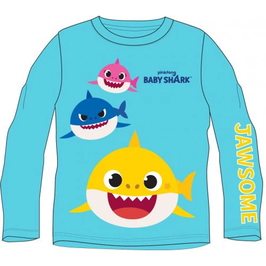 Baby Shark Jawsome Blue gyerek hosszú ujjú póló 3 év / 98 cm