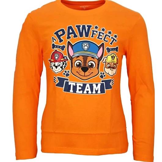 Mancs Őrjárat Pawfect Orange gyerek hosszú póló, felső 6 év / 116 cm