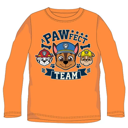 Mancs Őrjárat Pawfect Orange gyerek hosszú póló, felső 6 év / 116 cm