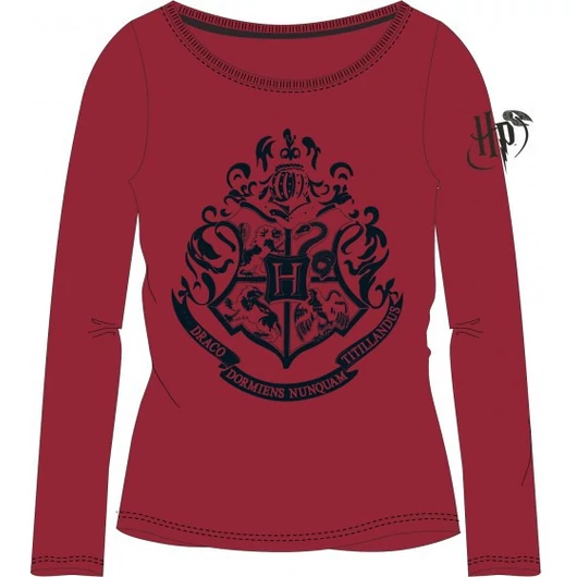 Harry Potter Crest Red gyerek hosszú ujjú póló 9 év / 134 cm