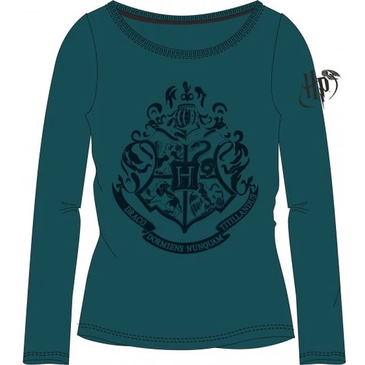 Harry Potter Crest Green gyerek hosszú ujjú póló 10 év / 140 cm