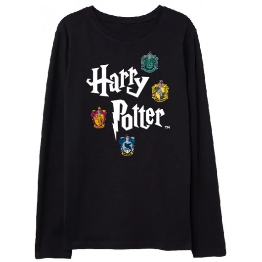 Harry Potter Magic Emblems gyerek hosszú ujjú póló 8 év / 128 cm