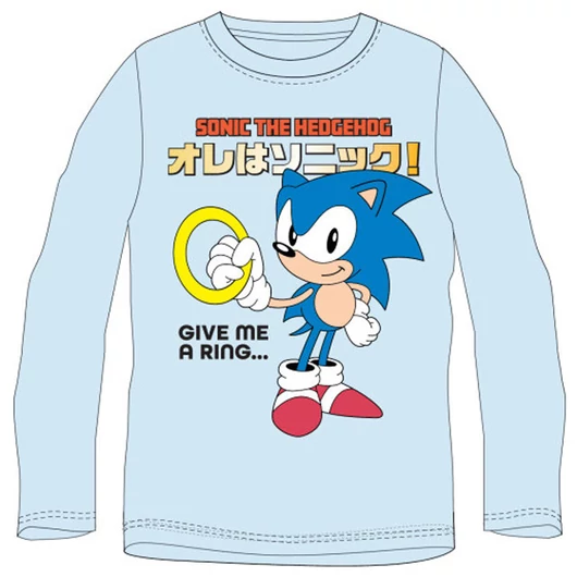 Sonic a sündisznó Ring gyerek hosszú ujjú póló, felső 6 év / 116 cm