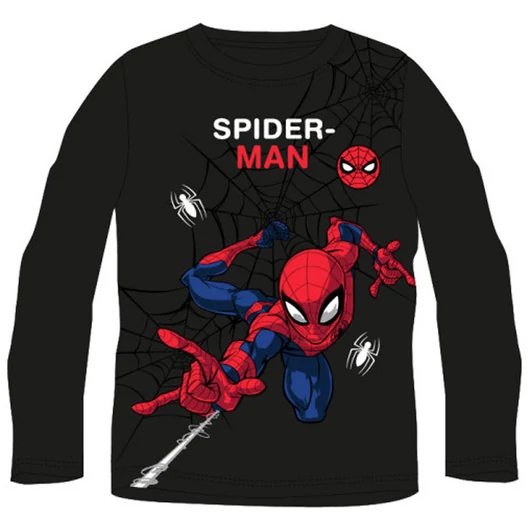 Pókember Black Web gyerek hosszú ujjú póló 8 év / 128 cm