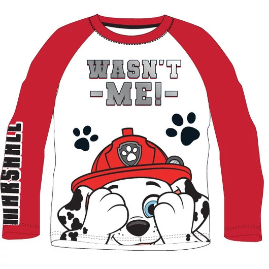 Mancs Őrjárat Red gyerek hosszú póló, felső 5 év / 110 cm