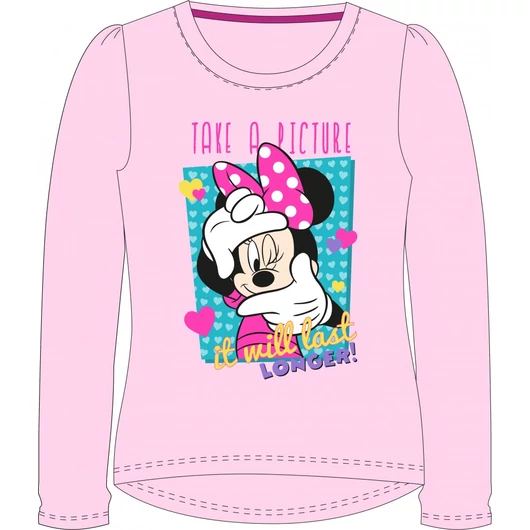 Disney Minnie Take a Picture gyerek hosszú póló, felső 6 év / 116 cm