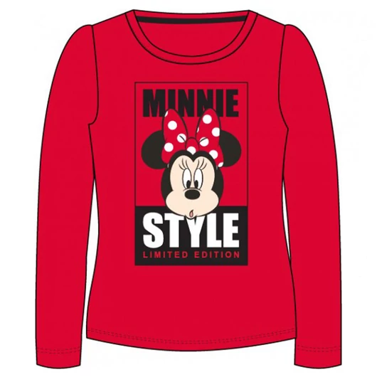 Disney Minnie Style Red gyerek hosszú póló, felső 6 év / 116 cm