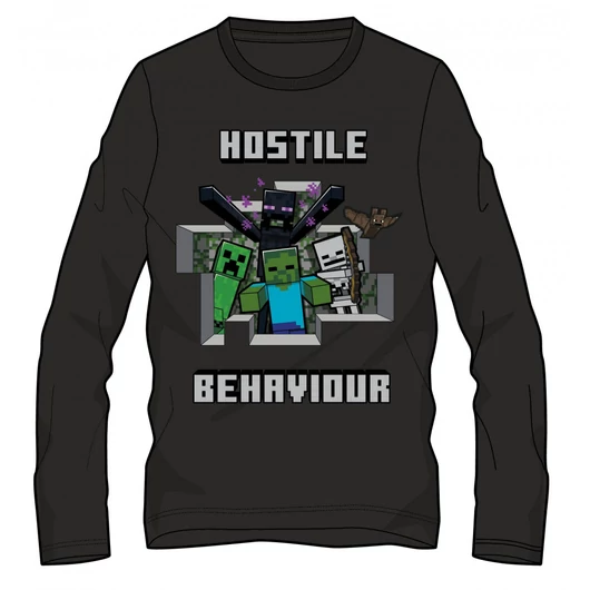 Minecraft Hostile gyerek hosszú ujjú póló, felső 8 év / 128 cm