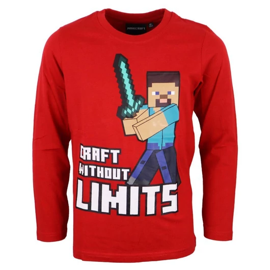 Minecraft Without Limits gyerek hosszú ujjú póló, felső 6 év / 116 cm
