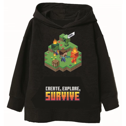 Minecraft Survive gyerek pulóver 10 év / 140 cm