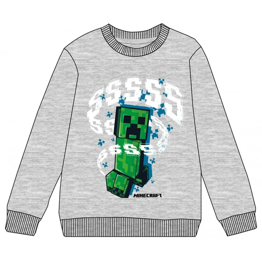 Minecraft Grey gyerek pulóver 10 év / 140 cm